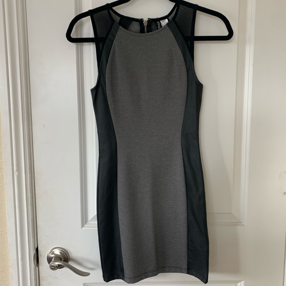 H&M Bodycon Dress with Mesh Cutouts